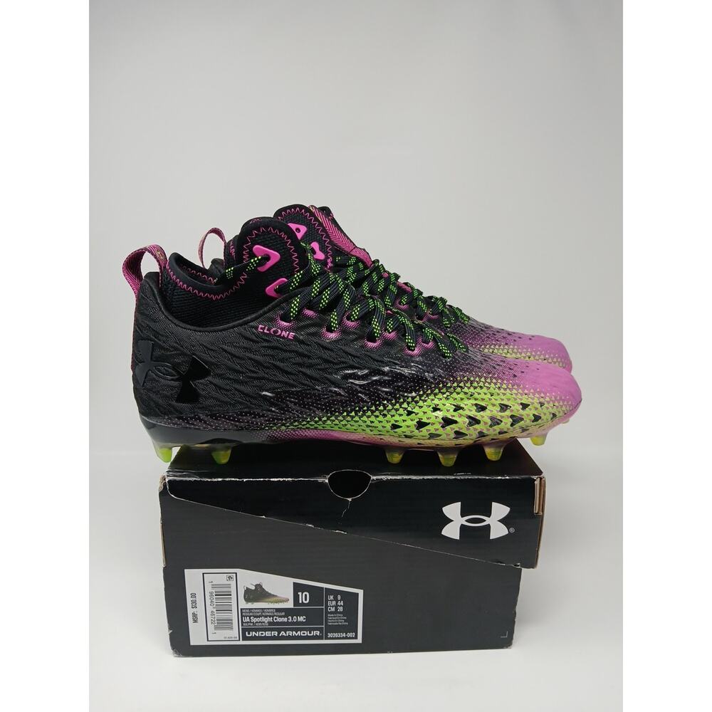 Uder Armour Spotlight Clone 3.0 MC Men Sz US 10 Football Cleats 3026334-002 New